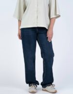 شلوار جینREGULAR آبی تیره (نیم بگ)