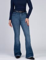 شلوار جینBOOTCUT بوتکات آبی تیره(سرمه ای)